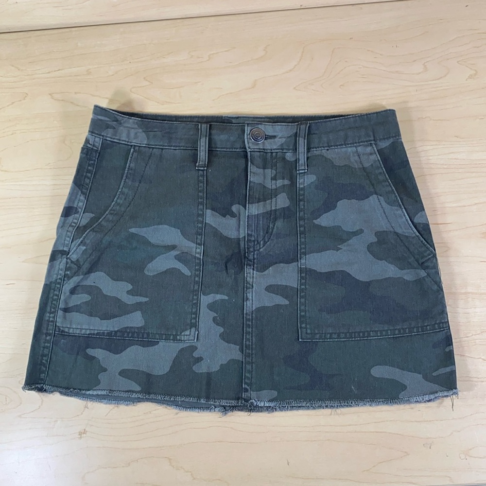 Aeropostale Women's Green and Grey Skirt High Rise Size 2